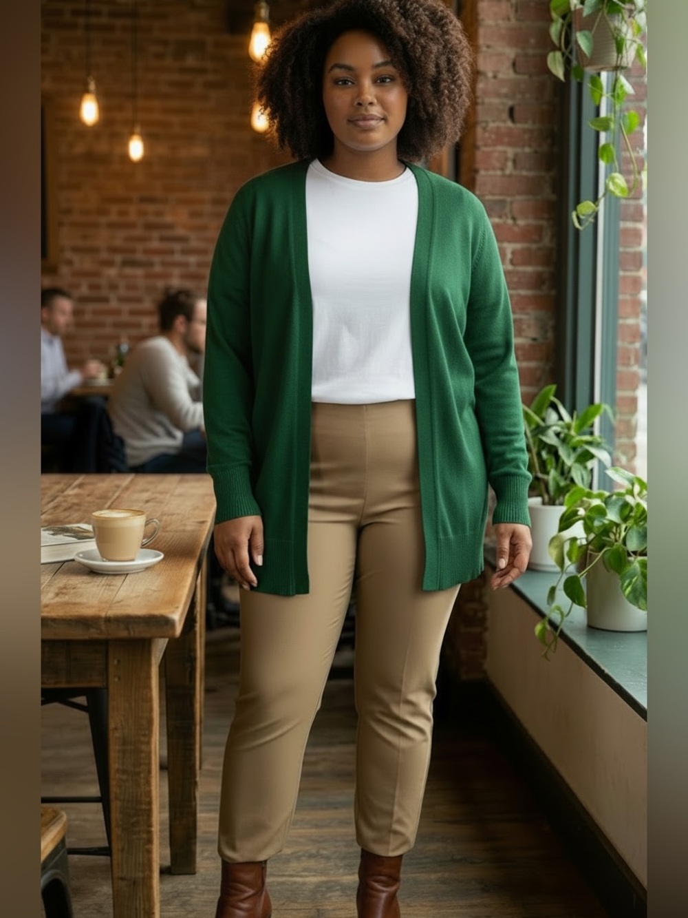 Rafaella Comfort Women's Tan Pull On Pants (DM)